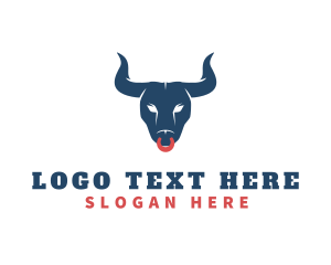 Butcher Shop - Wild Angry Bull logo design