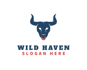 Wild Angry Bull logo design