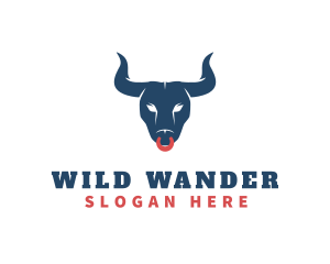 Wild Angry Bull logo design