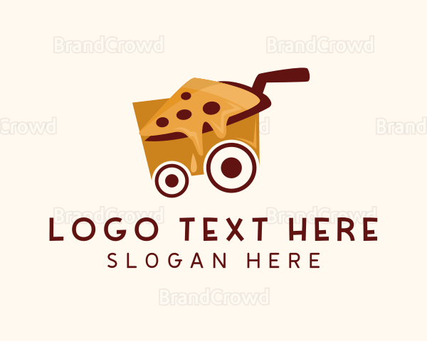 Pizza Food Cart Logo