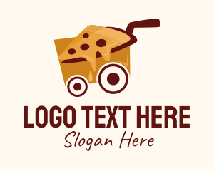 Pizza Food Cart  Logo