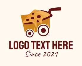 Pizza Delivery - Pizza Food Cart logo design