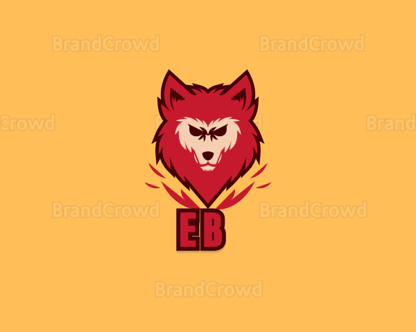 Angry Wolf Animal Logo