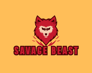Angry Wolf Animal logo design