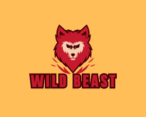 Angry Wolf Animal logo design