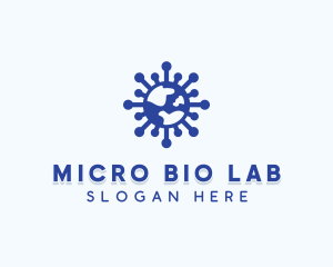 Microbiologist - Global Virus Pandemic logo design