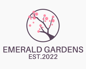 Sakura Flower Garden  logo design