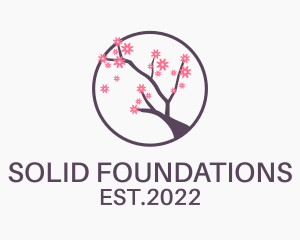 Eco Friendly - Sakura Flower Garden logo design