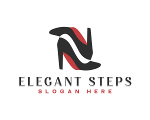 Fashion Woman Stiletto logo design