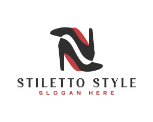 Fashion Woman Stiletto logo design