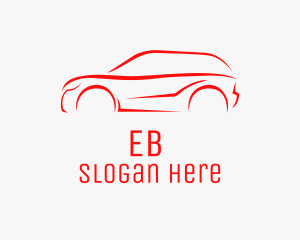 Red SUV Vehicle  Logo