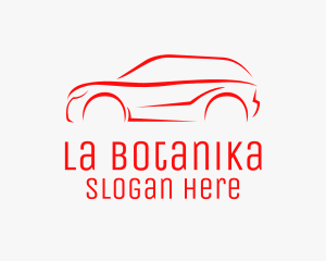 Red SUV Vehicle  Logo