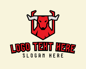 Wild - Angry Bull Horns logo design