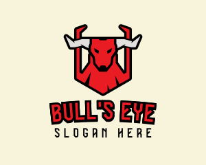 Angry Bull Horns logo design