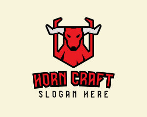 Angry Bull Horns logo design