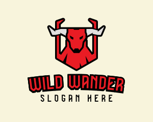 Angry Bull Horns logo design