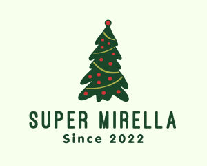 Holiday - Decorative Pine Tree logo design