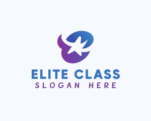 Modern Star Letter E logo design