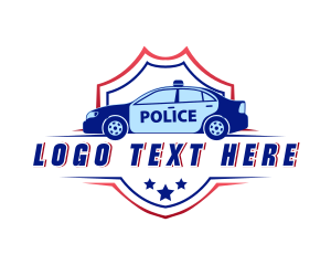 Baton - Police Car Patrol logo design