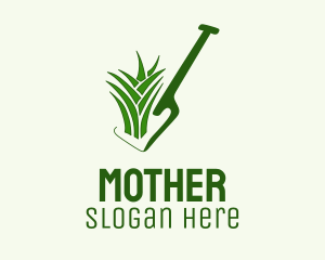 Lawn Grass Shovel  Logo