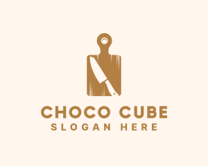 Knife - Cutting Board Knife logo design