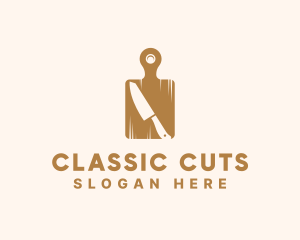 Cutting Board Knife logo design