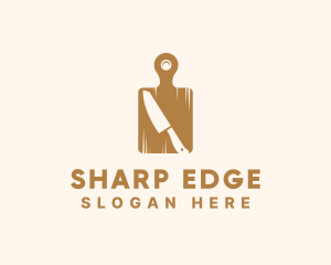 Cutting Board Knife logo design