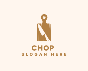 Cutting Board Knife logo design