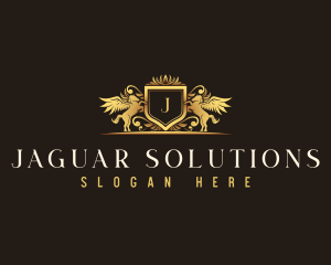 Luxury Pegasus Crest logo design