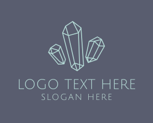 Gems - Floating  Crystals Boutique logo design