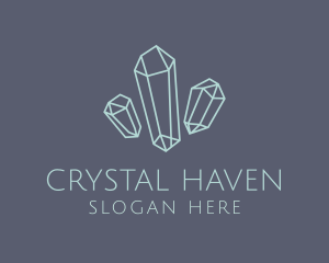 Crystals - Floating  Crystals Boutique logo design