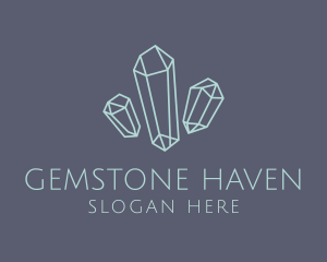 Gems - Floating  Crystals Boutique logo design