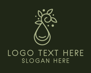 Oil - Herbal Massage Oil logo design
