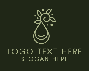 Drop - Herbal Massage Oil logo design