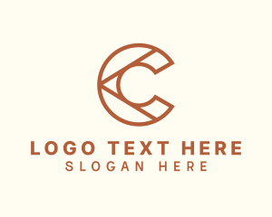 Brown Carpenter Letter C Logo