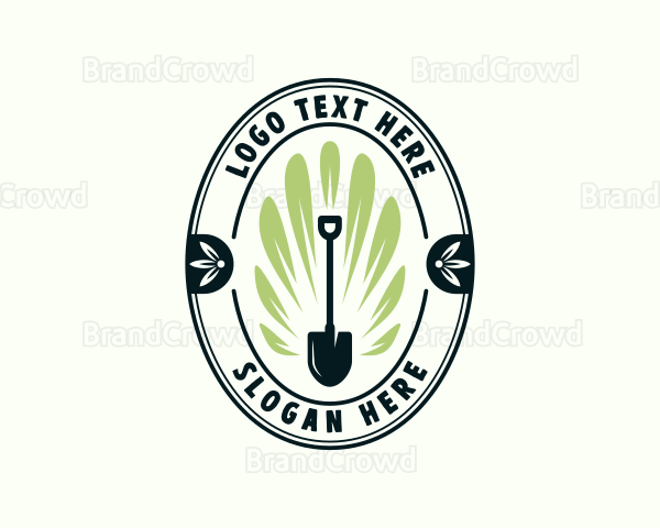 Plant Shovel Landscaping Logo