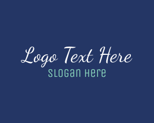 Typography - Minimalist Fashion Script logo design