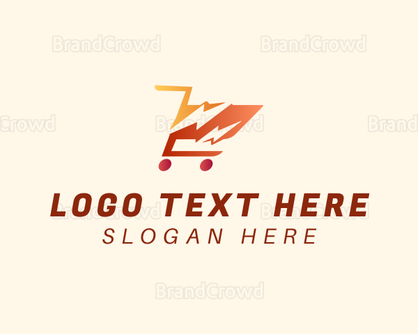 Grocery Market Cart Logo