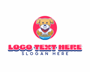 Snacks - Dog Noodle Bowl logo design