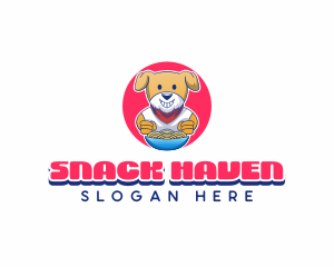 Dog Noodle Bowl logo design