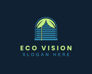 Eco Window Blinds logo design