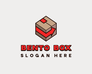 Box Arrow Courier logo design