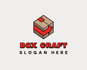 Packaging - Box Arrow Courier logo design