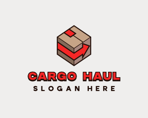 Box Arrow Courier logo design