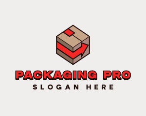 Packaging - Box Arrow Courier logo design