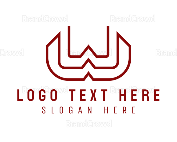 Industrial Manufacturer Letter W Logo