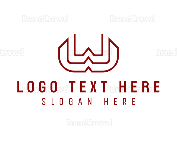 Industrial Manufacturer Letter W Logo