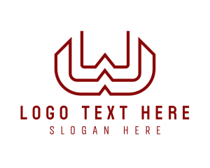 Industrial Manufacturer Letter W Logo