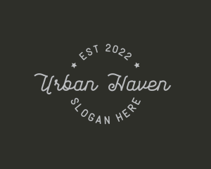 Urban Script Apparel logo design