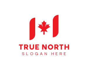 Canadian Flag Nation logo design